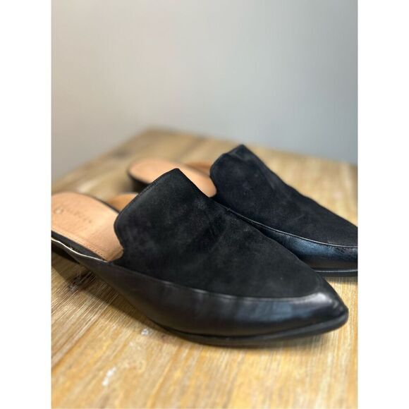 Halogen Velvet/leather loafers - Picture 2 of 7